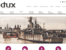 Tablet Screenshot of duxshipping.com
